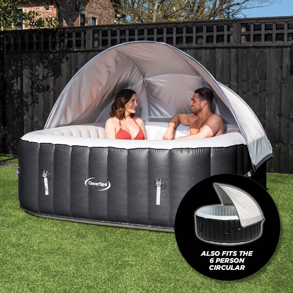 CleverSpa Canopy - 6 person round & square hot tub models.