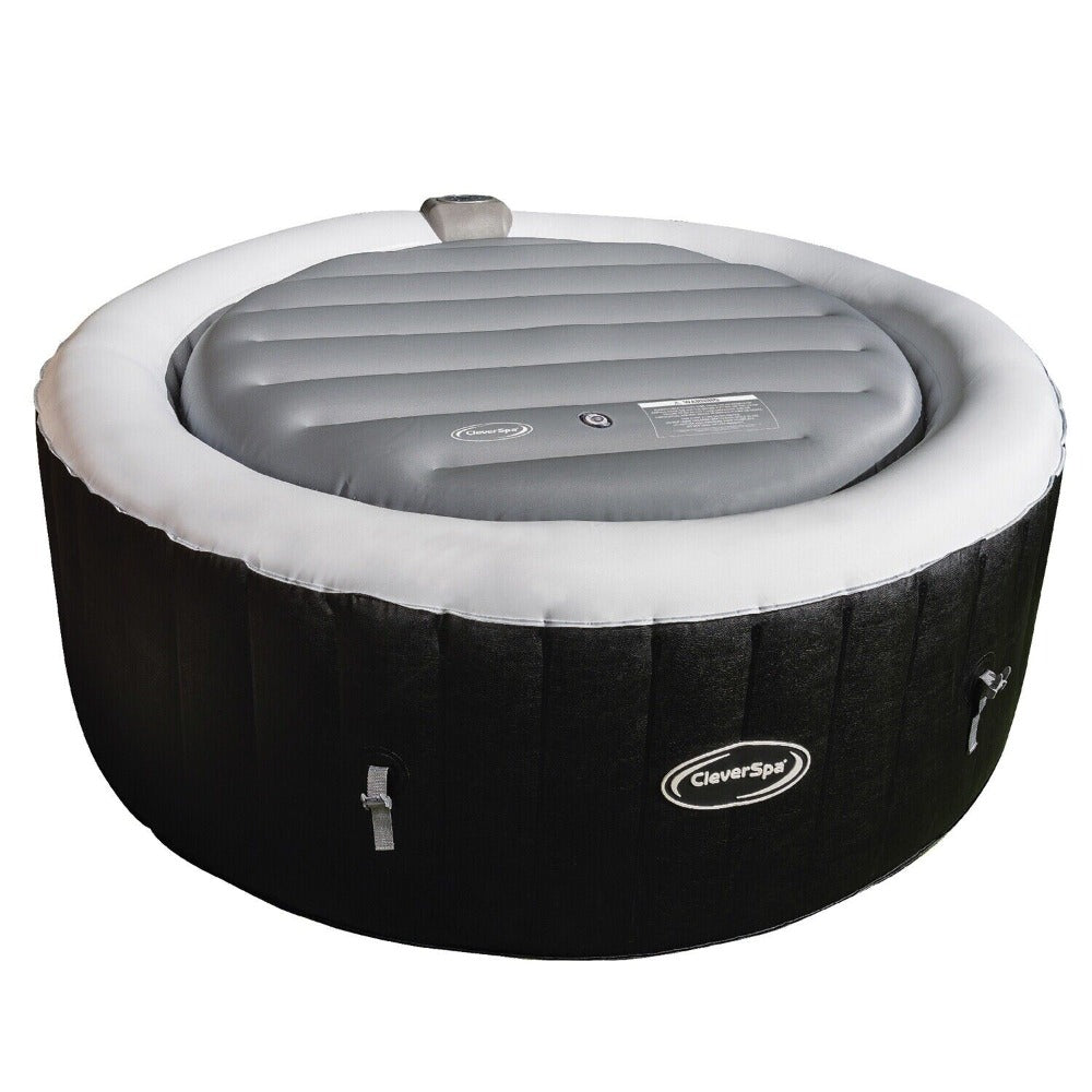 CleverSpa Inflatable Round Cover Support Lid - set up.