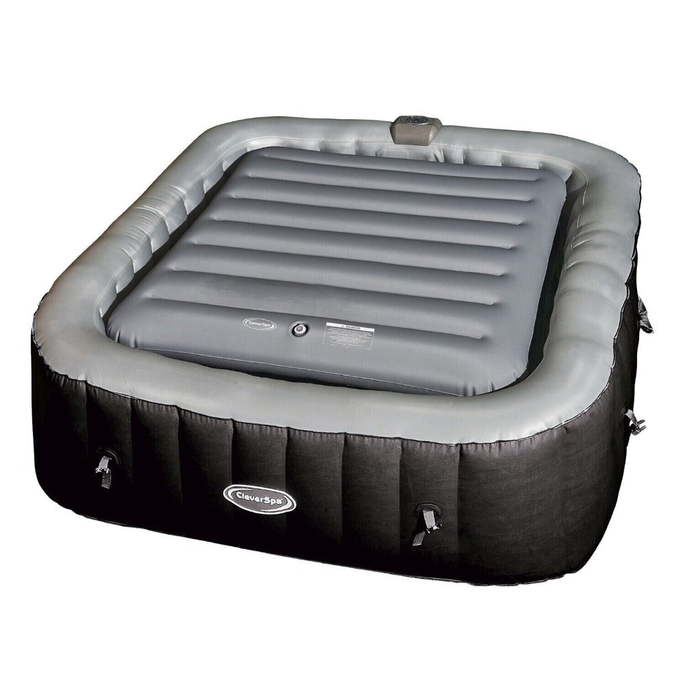 CleverSpa Inflatable Square Cover Support Lid - set up.