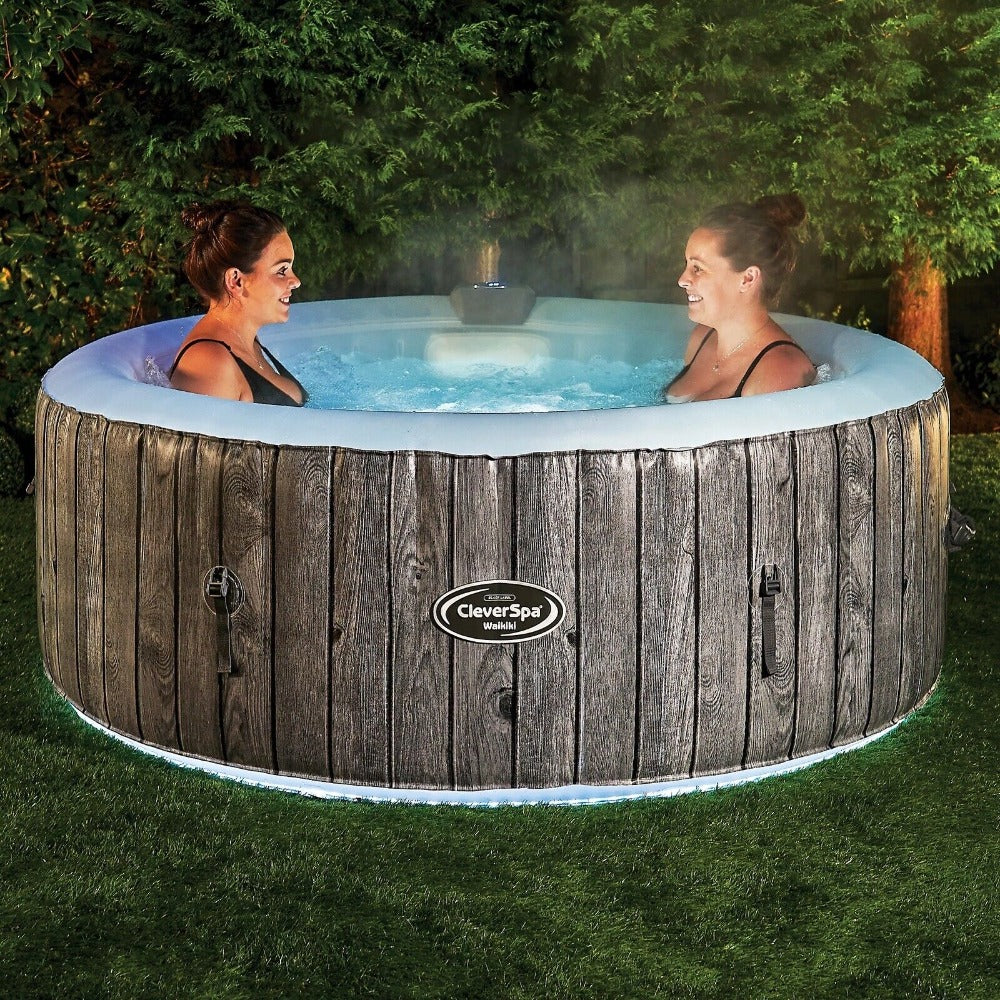 CleverSpa Waikiki Inflatable Hot Tub - Round 4 Person - 180cm