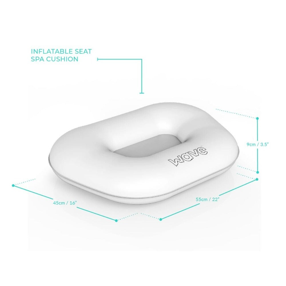 Wave Spa Inflatable Booster Seat - dimensions.